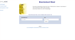 Desktop Screenshot of cylex-branchenbuch-wesel.de