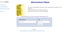 Tablet Screenshot of cylex-branchenbuch-wesel.de